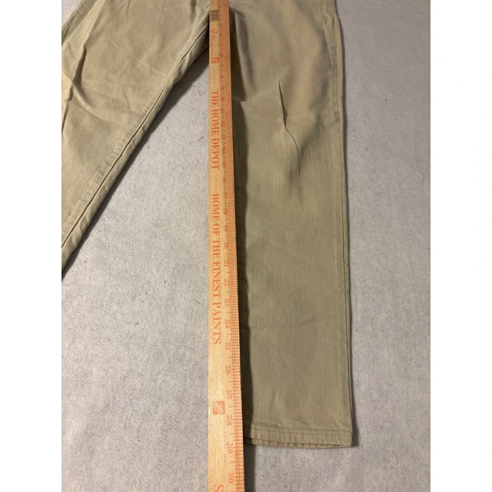 Michael Kors Skinny Jeans Womens SZ10 Tan Khaki Excellent Mid Rise Stretch Pants